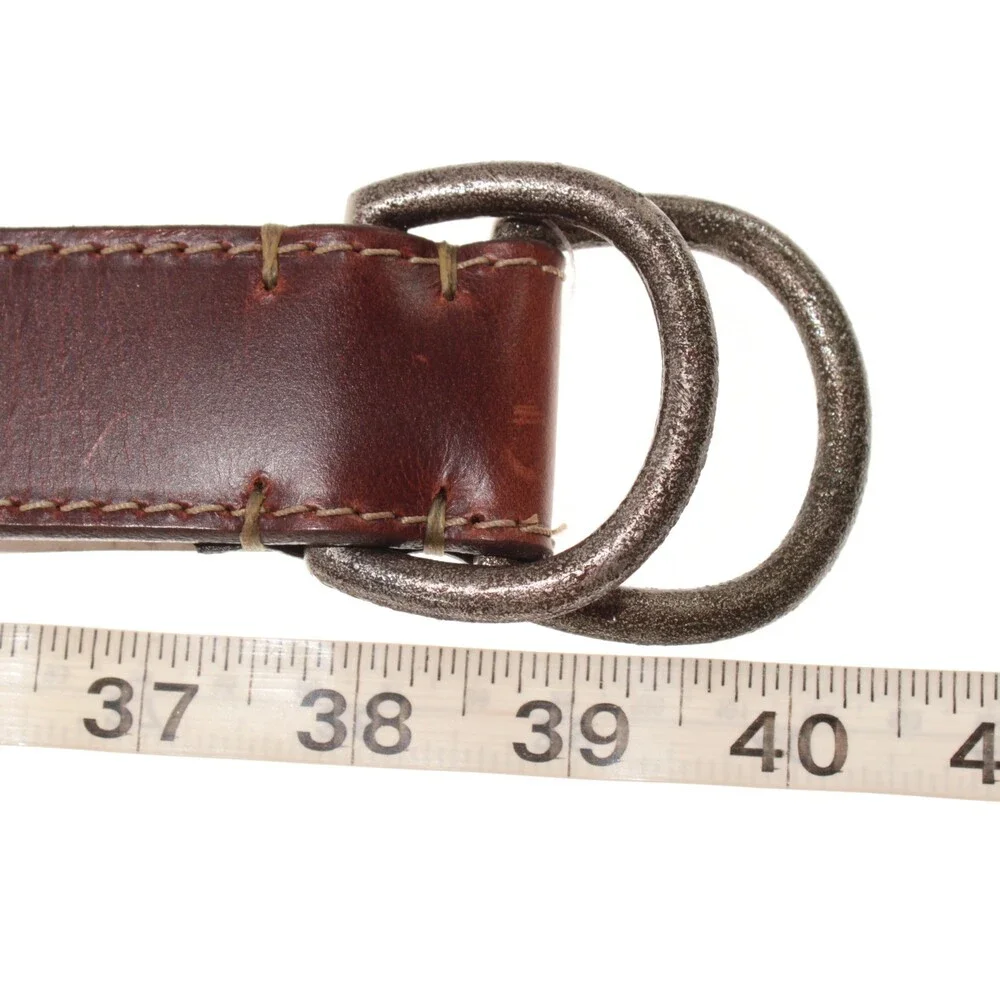 Torino Leather Company NWT Classic Belt Size 32 US in Solid Brown Leather